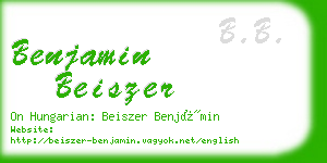 benjamin beiszer business card
